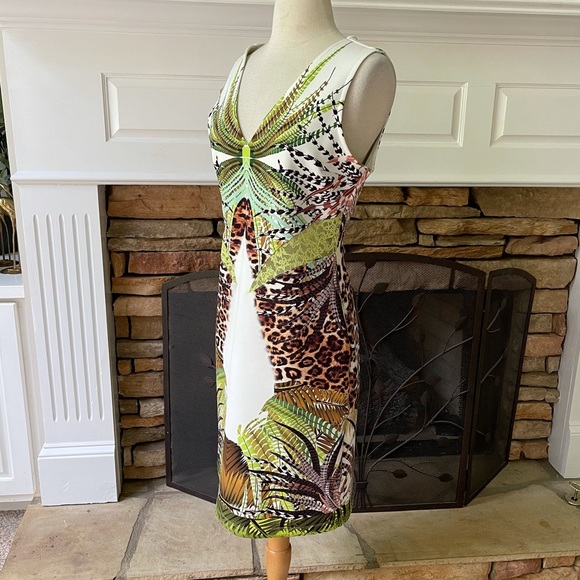 La Pateau dress size large bodycon sheath jungle - Picture 7 of 12
